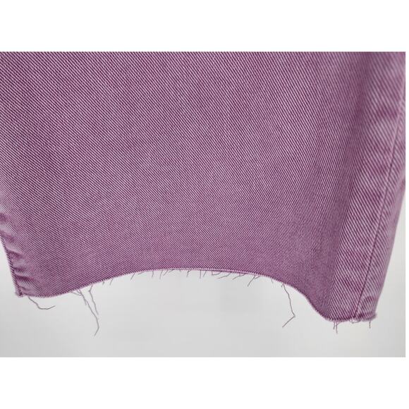 Express Conscious Edit Cropped Flare High Rise Jeans Lavender Women’s Size 10R - Picture 6 of 11